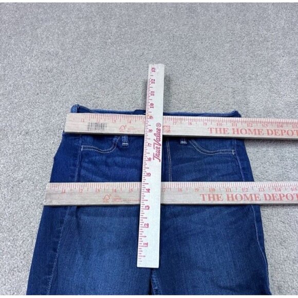 Hollister Ultra High Rise Jegging Distressed Faux Pockets Blue Size 1 - Picture 2 of 13